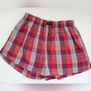 Kenneth Cole Reaction UNISEX (Size Large) Plaid Boxers Shorts / Pyjama Bottoms